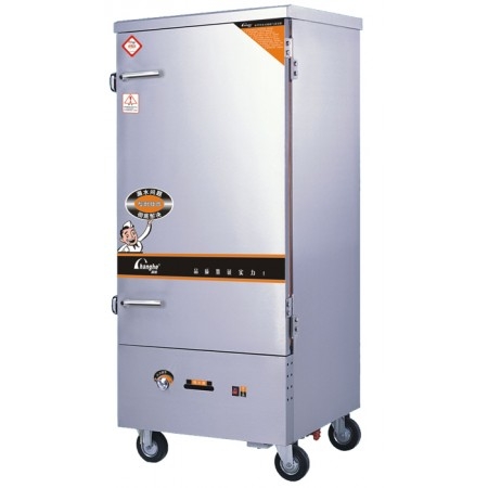 tủ nấu cơm ga loại 6 khay nấu 30 kg gạo