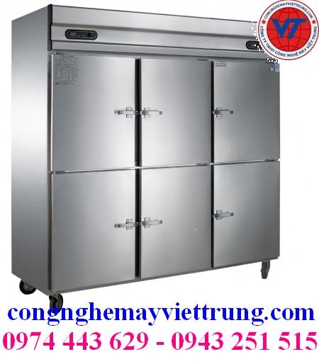 Tủ đông+mát inox 6 cánh Q1.6L6 1600L