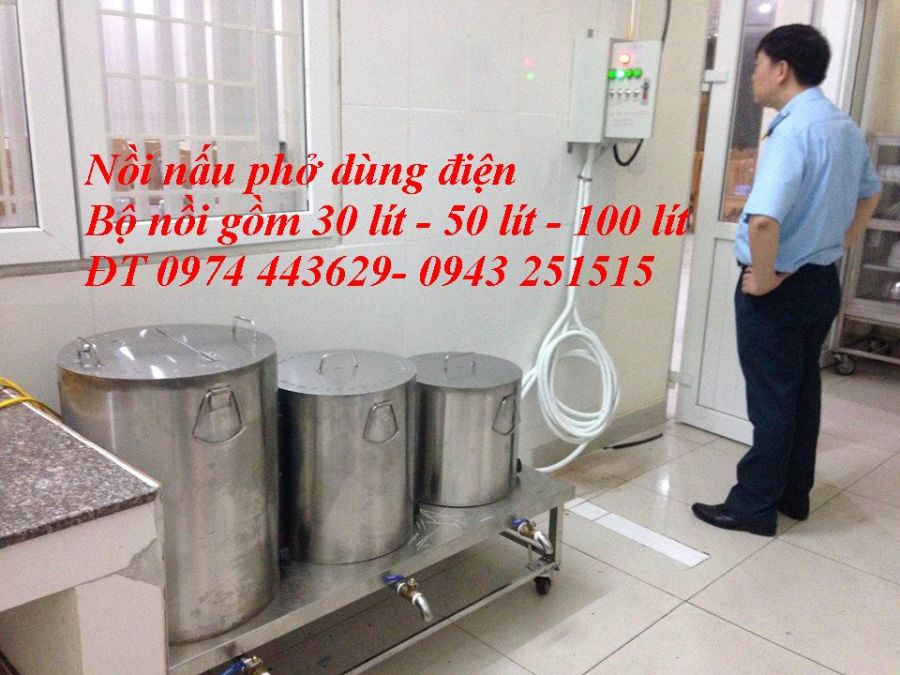 Nồi nấu phở 20,40,80 lít