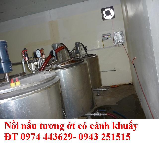 Nồi nấu tương ớt 200 lít