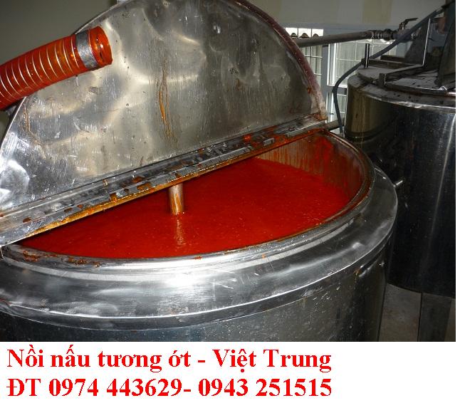 Nồi nấu tương ớt 500 lít