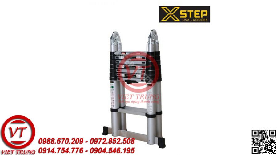 Thang nhôm rút gọn chữ A Xstep XM-25 (VT-TNM23)