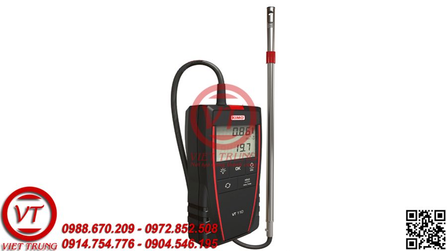 Máy đo tốc độ gió, lưu lượng gió KIMO VT110 (VT-MDTDG07)