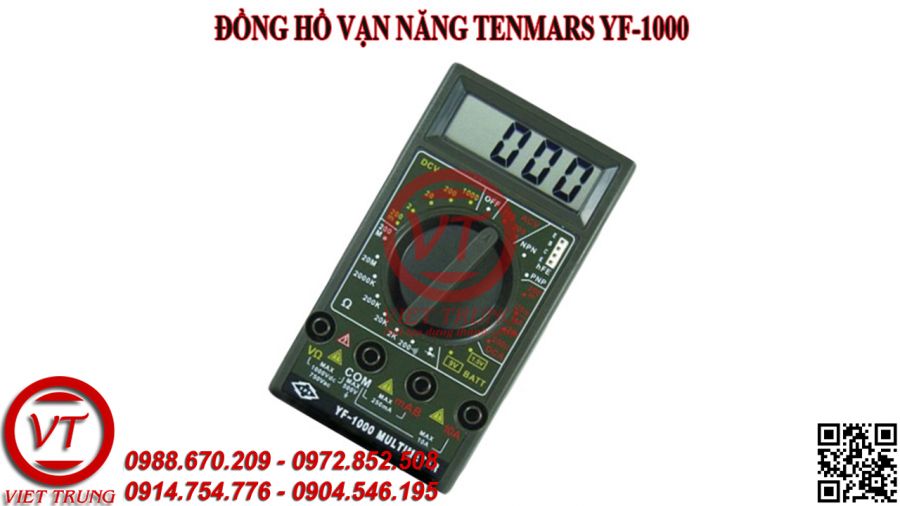 Đồng hồ đo điện vạn năng Tenmars YF-1000 (VT-DHDD09)