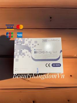 Kit Humasis Covid-19 Ag Que Test Humasis hỗ trợ phát hiện kháng nguyên COVID-19 1 hộp 25 bộ kit