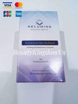 Viên thuốc uống trắng da Relumins Advance White Glutathione Complex 1650mg 90 viên