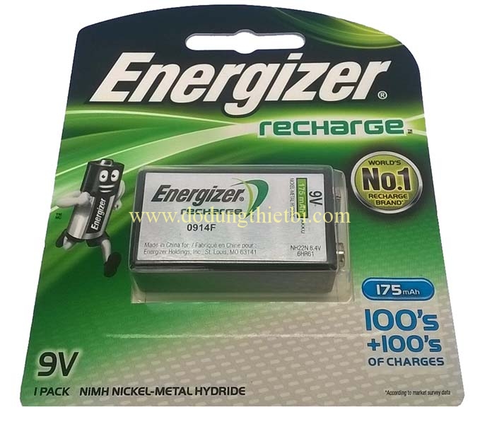 PIN VUÔNG SẠC ENERGIZER