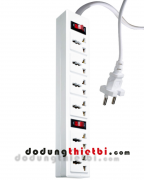 Ổ CẮM ĐIỆN QUANG 6 LỖ 3 CHẤU 5M