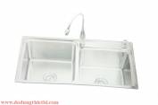 CHẬU CHÉN ĐÔI INOX SUS 304 ROSSA RSH-9047