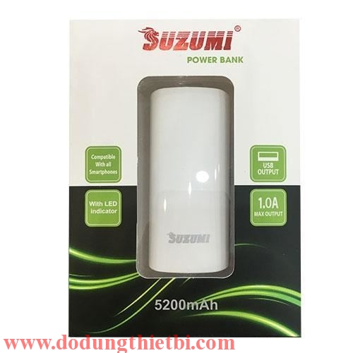 Sạc dự phòng Suzumi SU-511 5200mAh