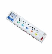 Ổ cắm kéo dài công suất lớn 5 ổ Lioa Đồng hồ báo Ampe