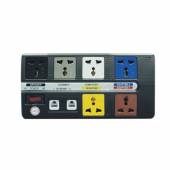 Ổ cắm kéo dài đa năng Lioa 6 ổ - Có đường thông tin (màu đen)