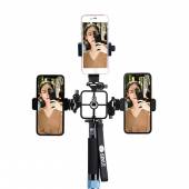 BỘ GẮN ĐIỆN THOẠI ĐÈN LED VÀ MIC LIVESTREAM