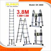 Thang rút nhôm chữ A 1m9 Sumika SK 380D