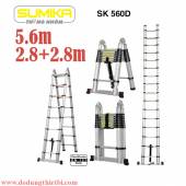 Thang rút nhôm chữ A 2m8 Sumika SK 560D