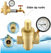 Van giảm áp 34mm kèm đồng hồ