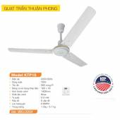 QUẠT TRẦN MÀU TRẮNG 3 CÁNH NHỰA 1 MÉT 4 KTP15