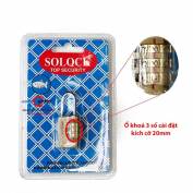 Khóa số thau 3 số cài đặt Solock 21mm Tình trạng: Còn hàng