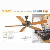 Quạt trần 5 cánh gỗ Sinwa F62-AB