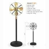 Quạt đứng kiểu cổ Sinwa D401