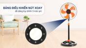 DTS1609 - Quạt đứng 5 cánh thân sắt lồng mạ Crom Senko 5 cánh