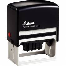 Khắc dấu nội dung có ngày tháng năm Shiny S-834D 65 x 30mm