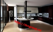 Mẫu tủ bếp thiết kế theo phong cách ý