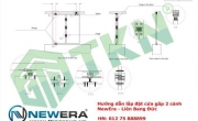 Hướng dẫn lắp đặt cửa gấp NewEra loại 100kg NE-330C2 và NE-330C4