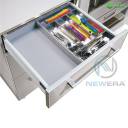 Khay chia thìa dĩa NewEra inox 304 sâu 450mm NE655.450