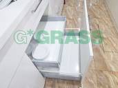 Ngăn kéo tủ bếp Grass DWD-XP 40kg vách thép lắp âm 600mm A1.500WS