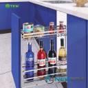 Kệ gia vị chai lọ NewEra 200mm inox 304 nan dẹt NE669.200L