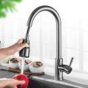 Vòi chậu rửa bát NewEra dây rút inox 304 bóng gương NE99K54P
