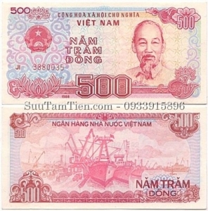 500 Dong 1988 Size số seri lớn - hiếm