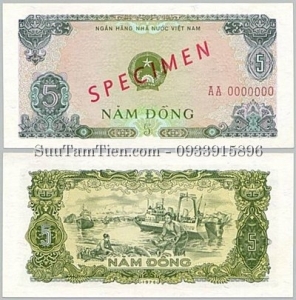VIỆT NAM 5 ĐỒNG 1976 SPECIMEN