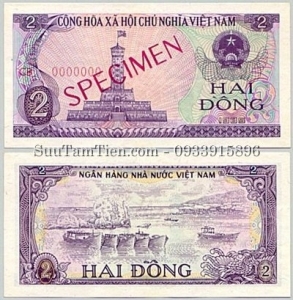 VNDCCH 2 DONG 1985 SPECIMEN