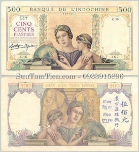 500 Piastres 1939
