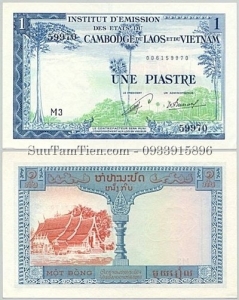 P-100 1 Piastre 1954 Lao