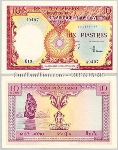 P-107 10 Piastres 1953 Vietnam