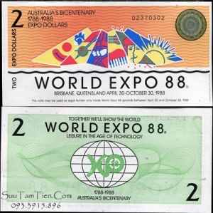 Australia - 2 dollars BICENTENNIAL WORLD EXPO