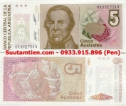 Argentina 5 australes 1990