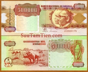 MS 9.4 M: Angola, 500,000 Kwanzas, 1991-UNC