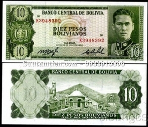 Bolivia 10 Bolivianos 1962