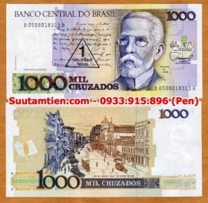 Brazil 1000 Cruzados 1989