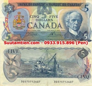 Canada 5 dollar 1979