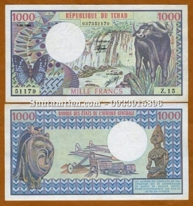 Chad 1000 Francs 1980