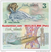 Cook Islands 3 Dollars (1987)