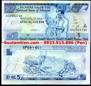 Ethiopia 5 birr 2000