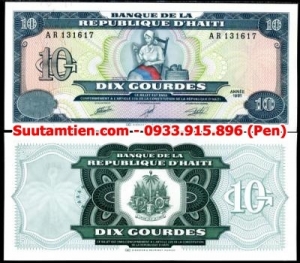 Haiti 10 Gourdes 1991 UNC - MỚI 100%