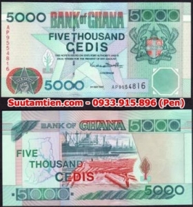 Ghana 5000 cedis 1998