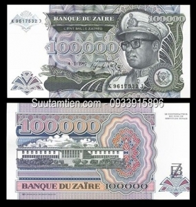 Zaire 100000 Makuta 1992